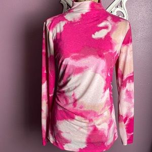 Beautiful Pink Nine West long sleeve blouse size M!